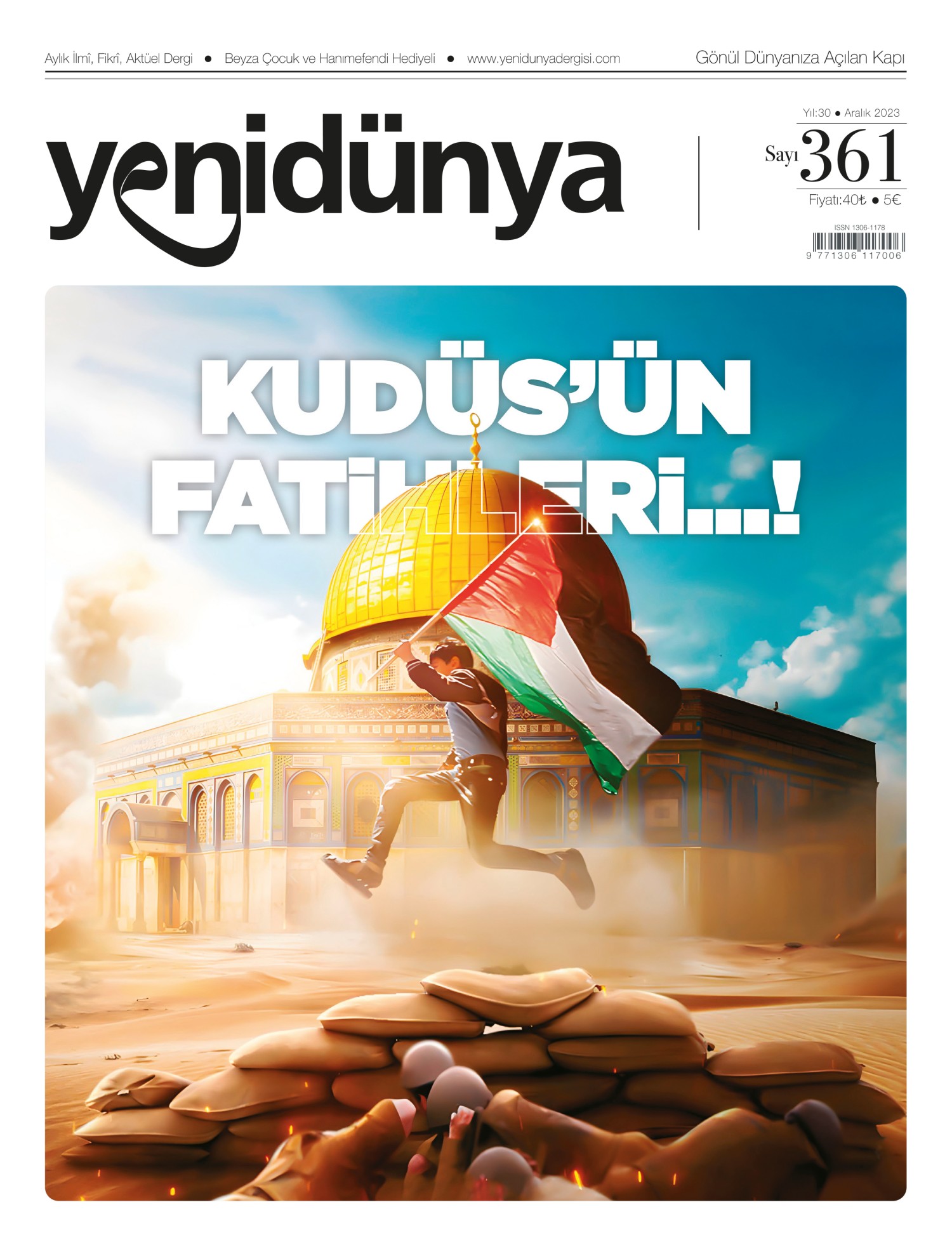 Yenidünya Dergisi Aralık 2023 sayısının kapağı