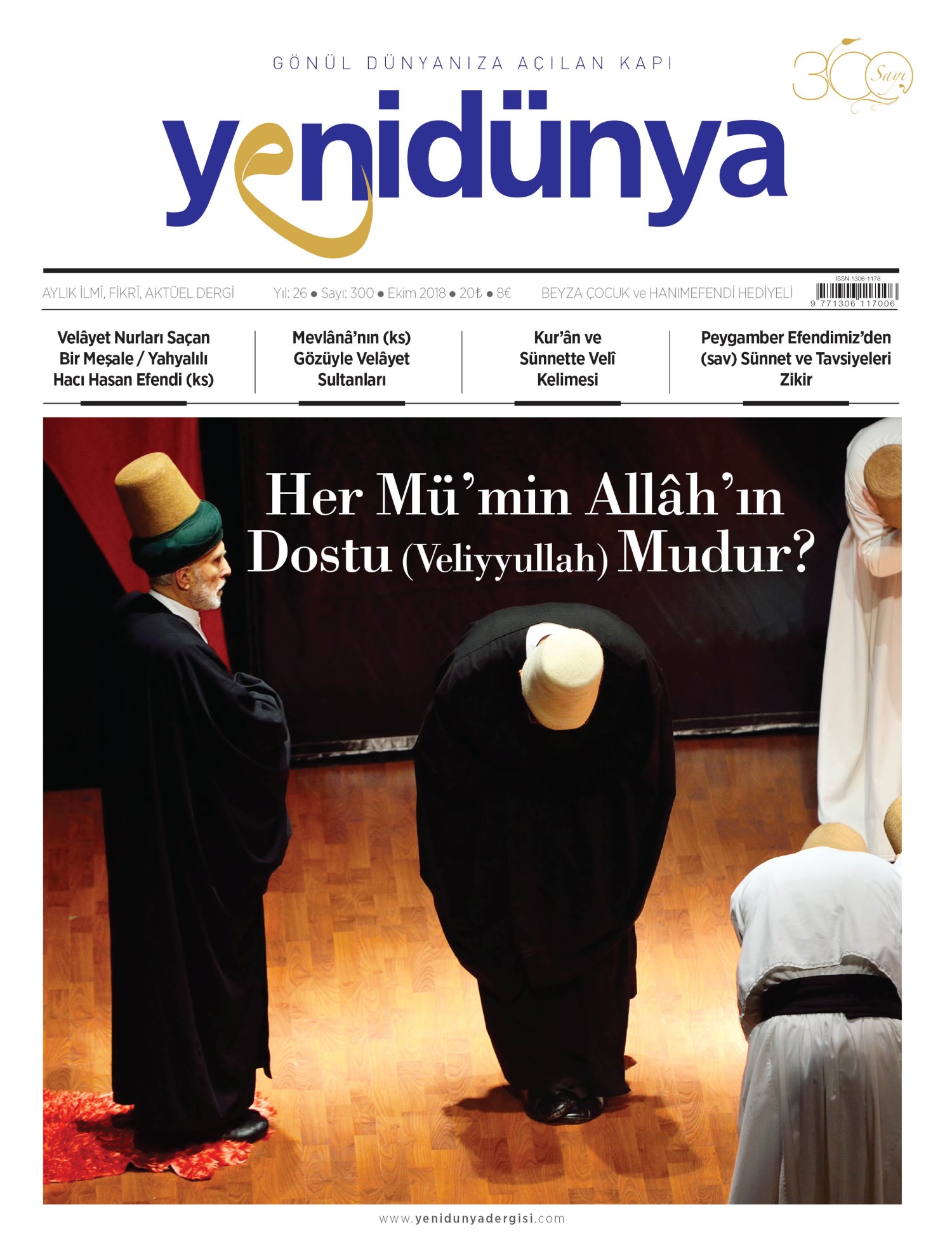 Yenidünya Dergisi Ekim 2018 sayısının kapağı