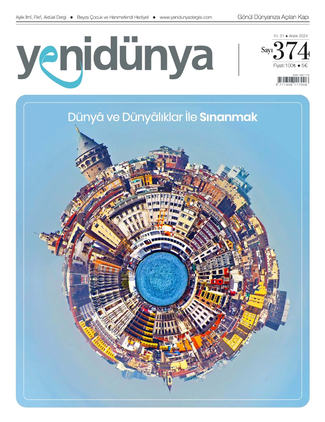 Yenidünya Dergisi Aralık 2024 sayısının kapağı