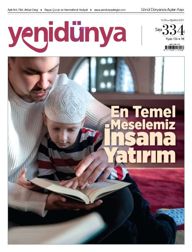 Yenidünya Dergisi Ağustos 2021 sayısının kapağı
