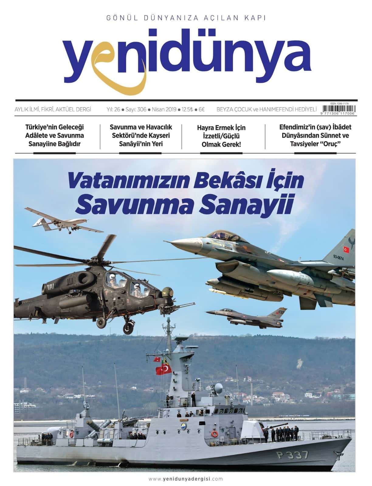 Yenidünya Dergisi Nisan 2019 sayısının kapağı