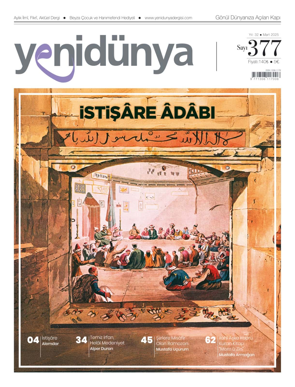 Yenidünya Dergisi Mart 2025 sayısının kapağı