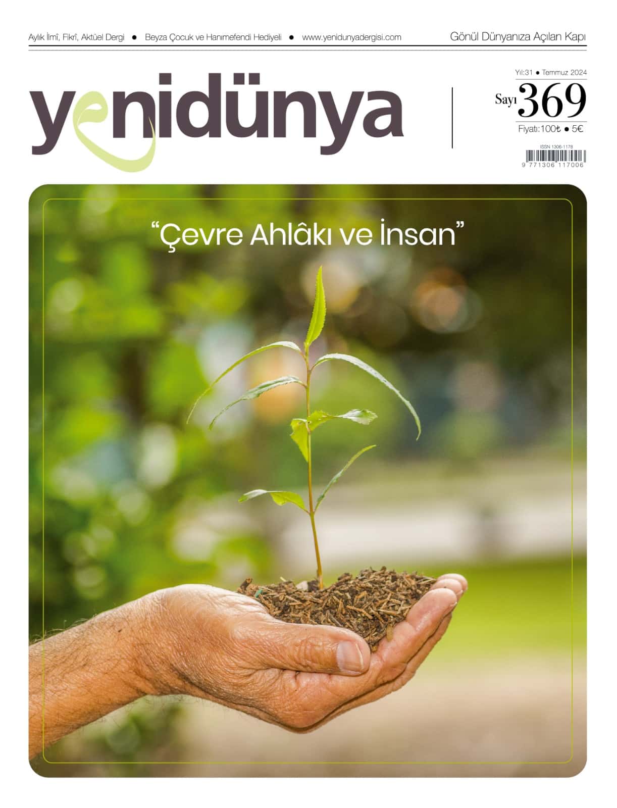 Yenidünya Dergisi Temmuz 2024 sayısının kapağı