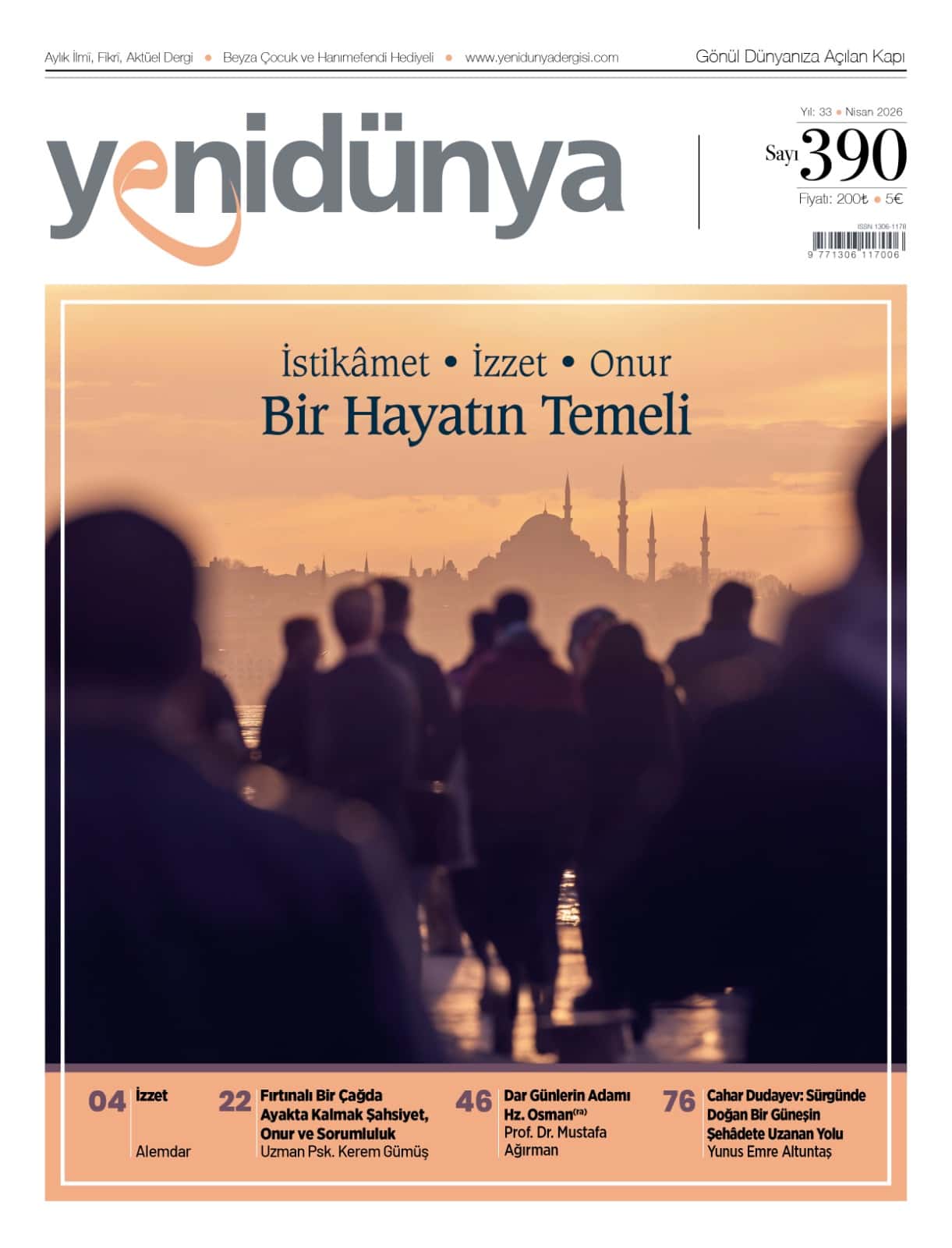 Yenidünya Dergisi Nisan 2026 sayısının kapağı