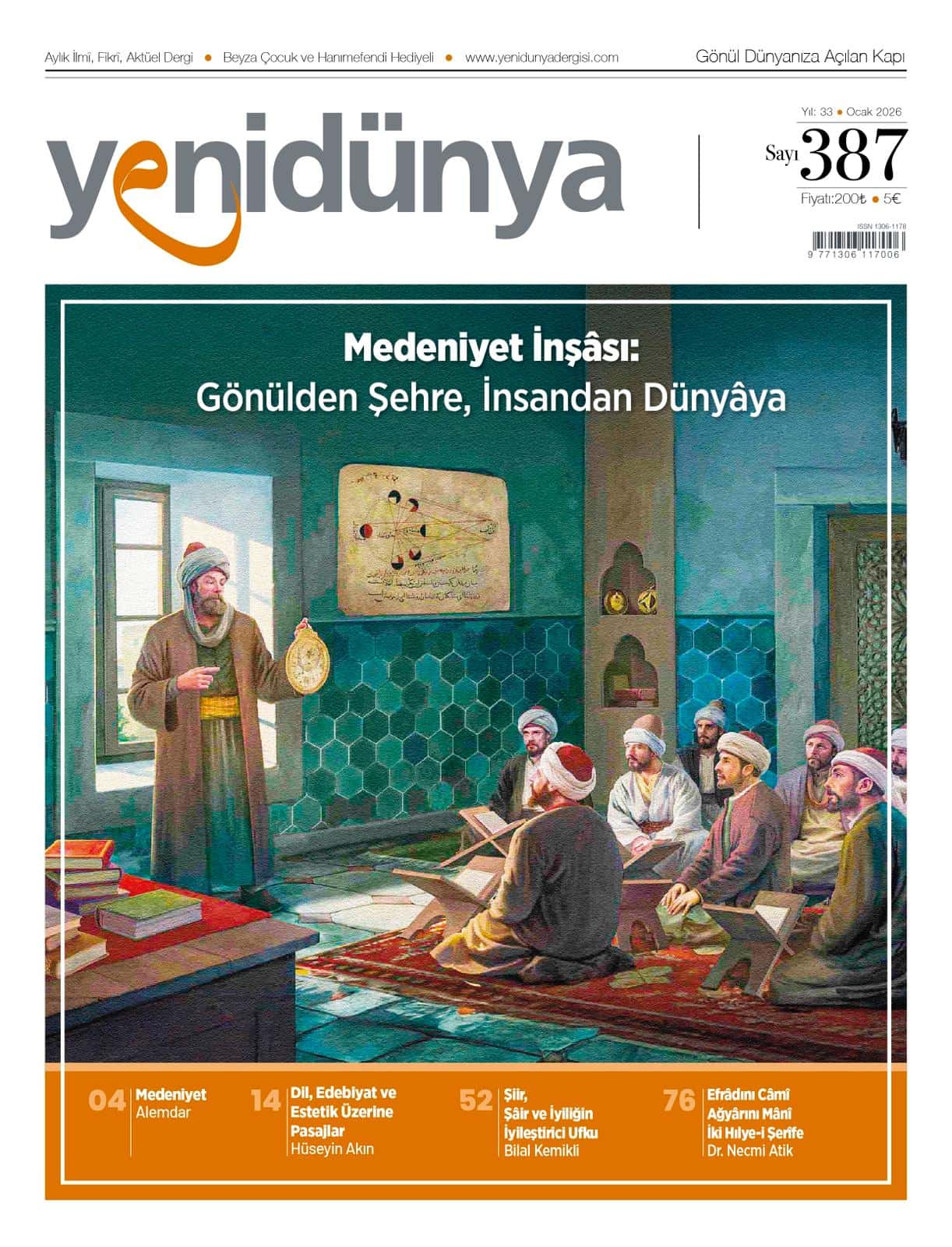 Yenidünya Dergisi Ocak 2026 sayısının kapağı