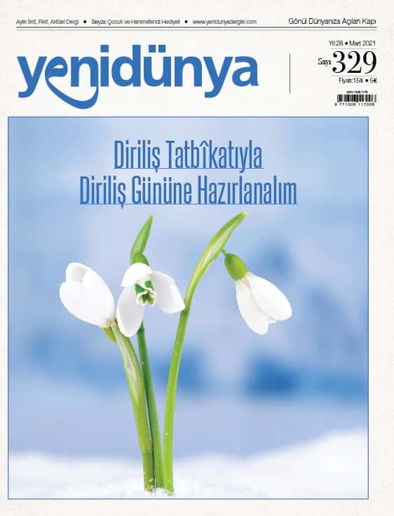 Yenidünya Dergisi Mart 2021 sayısının kapağı