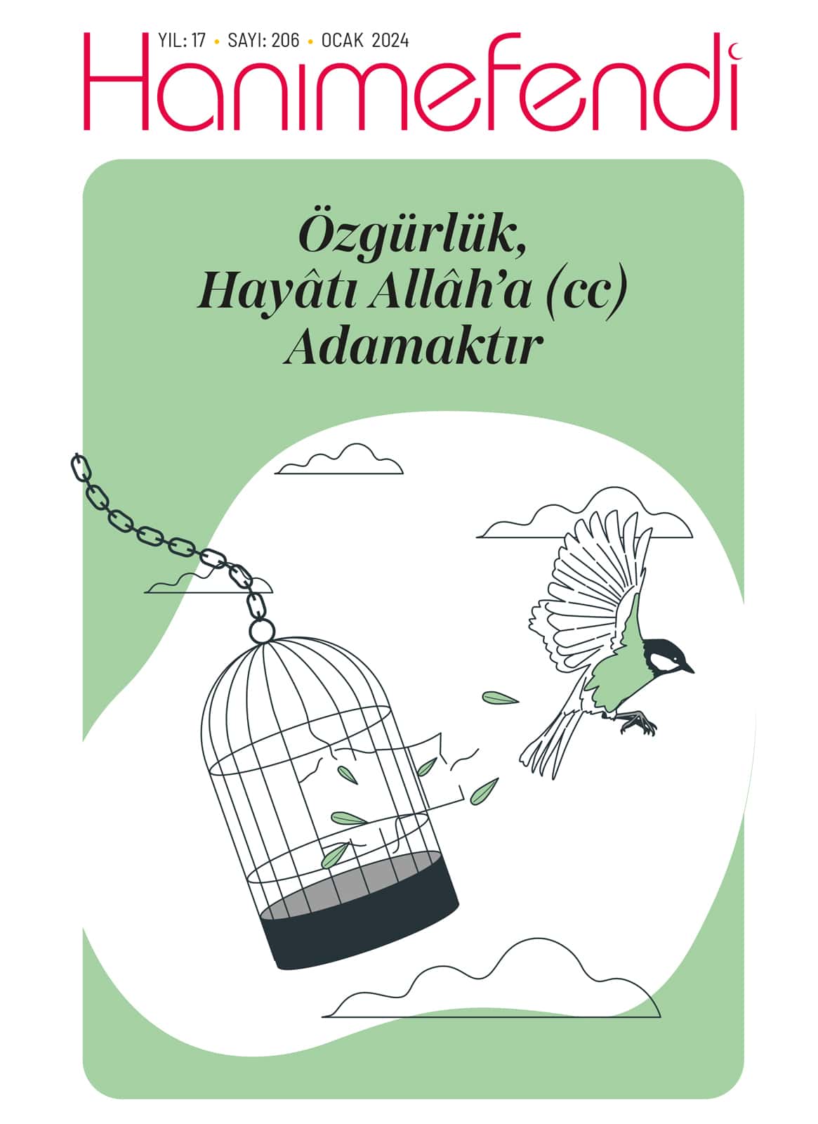 Hanımefendi Dergisi Ocak 2024 sayısının kapağı