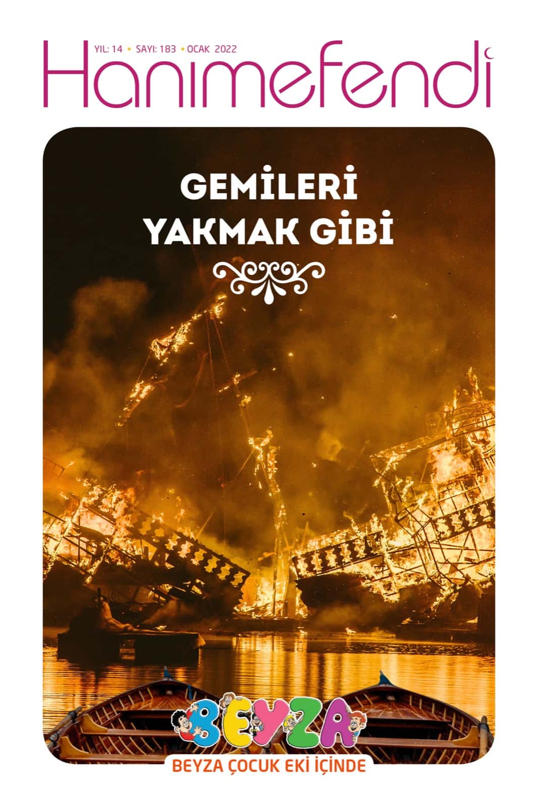 Hanımefendi Dergisi Ocak 2022 sayısının kapağı