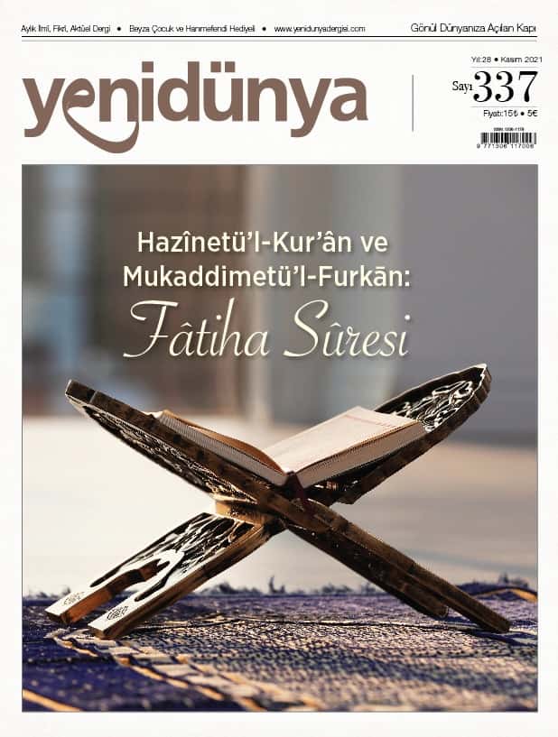Yenidünya Dergisi Kasım 2021 sayısının kapağı